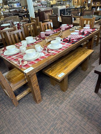 The Sawmill Collection Farm Style Table - Stock Item!